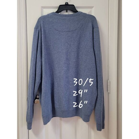 Nordstrom Mens V-Neck Cashmere Sweater XXL - Picture 3 of 9
